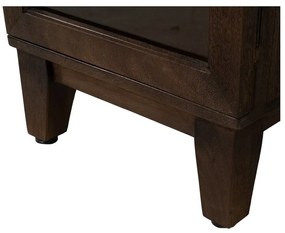 Vitrină maro din lemn de mango 40x180x40 cm Ravi – Ixia