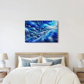 Tablou – Pești în valuri (90x60 cm)