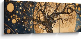 Tablou – Arbore suprarealist (cu ceas) (90x30 cm)