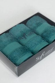 Set cadou prosoape mici DELUXE, 3 buc Verde / Green