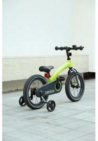 QPlay MINIBY 3în1 bicicletă copii 14" verde