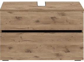 Dulap sub chiuvetă în culoare naturală cu aspect de lemn de stejar 80x55 cm Wisla – Støraa