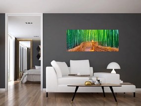 Tablou - Pădure de bambus japoneză (120x50 cm)