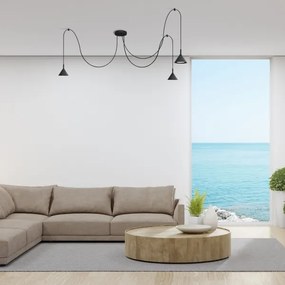 Lustră pe cablu ETNA 3xGX53/10W/230V negru