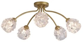 Searchlight 11525-5GO - Lustră aplicată ASTRAL 5xG9/33W/230V, aurie