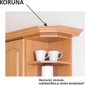 Dulap de sus, arin, de dreapta, LORA MDF NEW KLASIK W60/61