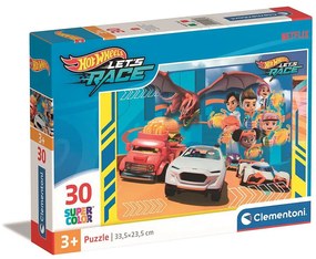 Hot Wheels Race Puzzle Clementoni 30 de piese