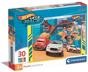 Hot Wheels Race Puzzle Clementoni 30 de piese
