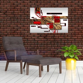 Tablou cu abstracție (90x60 cm)