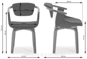 Scaun Max K (negru + nuc). 1111150
