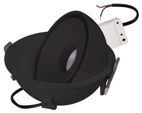 Spot LED Incastrabil Directionabil Design Modern, Vector 10w negru