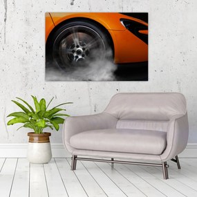 Tablou - Mașină sport portocalie (90x60 cm)