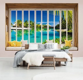 Fototapet - Geam din Havai (152,5x104 cm)
