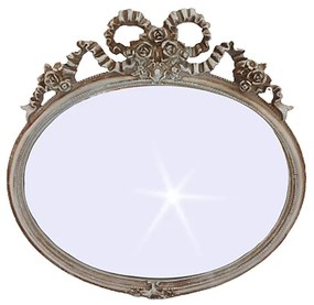 Oglinda ovala Magic Mirror 29x28cm, Argintiu
