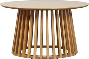 Masuta Cafea Rotunda Dominom, MDF , Stejar, Diametru 80 Cm
