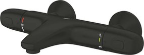 Baterie termostatata cada negru mat Grohe Grohtherm 1000