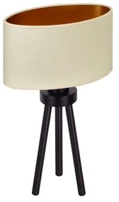 Lampă de masă OVAL Duolla VEGAN 1xE27/15W/230V d. 30 cm crem