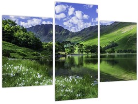 Tablou - Peisaj cu un lac (90x60 cm)