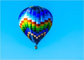 Tablou pe sticlă - Balon cu aer cald (70x50 cm)
