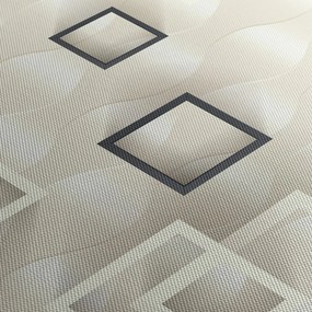 Tablou geometric abstract (cu ceas) (90x30 cm)