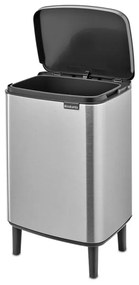 Cos pentru gunoi Brabantia Bo Small Hi 1006650, 12 L, Deschidere lina si silentioasa, Inox