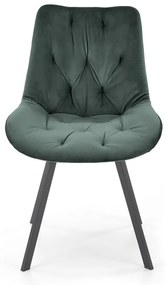 Scaun catifea K519 velvet verde