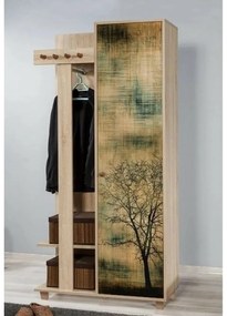 Cuier cu dulap Garmanto Tree Sonoma Oak