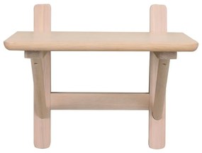 Noptieră în culoare naturală cu rafturi cu aspect de lemn de stejar Camrose - Rowico