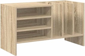 vidaXL Dulap pentru discuri de vinil Stejar Sonoma 78,5 x 35 x 45 cm