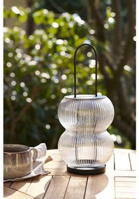 Lanternă decorativă Lucena, metal/glass, negru