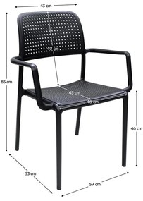 Scaun sufragerie Disco (negru) . 1116296