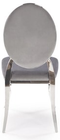 Scaun sufragerie Regino (gri + argintiu). 1123670