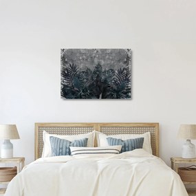 Tablou pe sticlă - Frunze de palmier (70x50 cm)