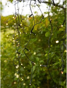 Markslöjd 108179-LED Perdea luminoasă de Crăciun pentru exterior GARDEN24, 160 LED / 24 V, 3,1 m, alb cald