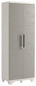 46644 Keter Dulap depozitare grădină Wood Grain, crem și gri taupe, 182 cm