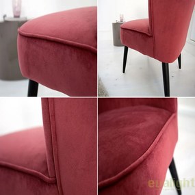 Fotoliu confortabil in stil Retro rosu Sixties A-35022 VC