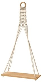 Polita de perete MACRAME 30x59,5 cm, bej