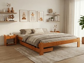 Pat ADA 160x200 cm, arin Saltele: Cu saltele Somnia 18 cm, Somiera pat: Cu lamele curbate