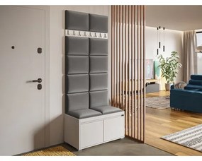 Mobilier pentru hol Kendora 80 (cu 12 buc panouri tapițate Pazara 40x30) (manila 16). 1054004