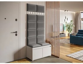 Mobilier pentru hol Kendora 80 (cu 12 buc panouri tapițate Pazara 40x30) (manila 16). Promo -16%. 1054004
