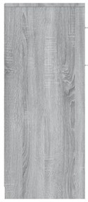 Dulap de baie, sonoma gri, 60x33x80 cm, lemn prelucrat sonoma gri, 1