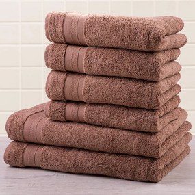 Set prosoape frotir MEXICO maro, 6 buc