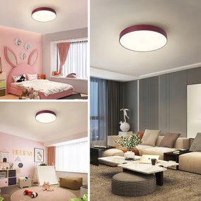 Brilagi LED Plafonieră dimerizabilă POOL LED/36W/230V 3000-6000K 30 cm bordo + telecomandă