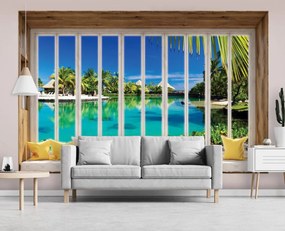 Fototapet - Geam din Havai (152,5x104 cm)