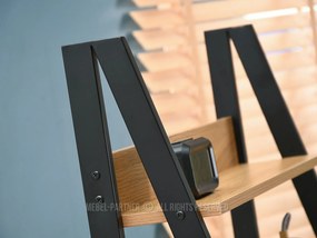 Masă PC Dylen (stejar negru + negru). 1109742
