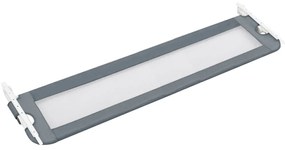 Balustrada protectie pat copii, gri, 180x42 cm, poliester