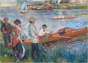 Tablou pe sticlă - Auguste Renoir, Oarsmen at Chatou, reproducere (70x50 cm)