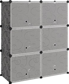 vidaXL Suport de pantofi, negru, 84,5x31x93,5 cm, PP