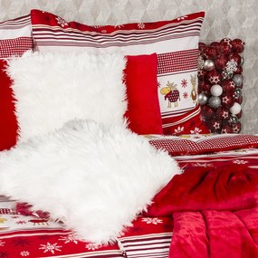 Lenjerie pat Crăciun 4Home Renii, din bumbac, 160 x 200 cm, 70 x 80 cm