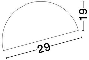 Lustra aplicata design decorativ GEA alb D-29cm